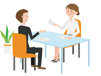 保険の契約をしている人たち